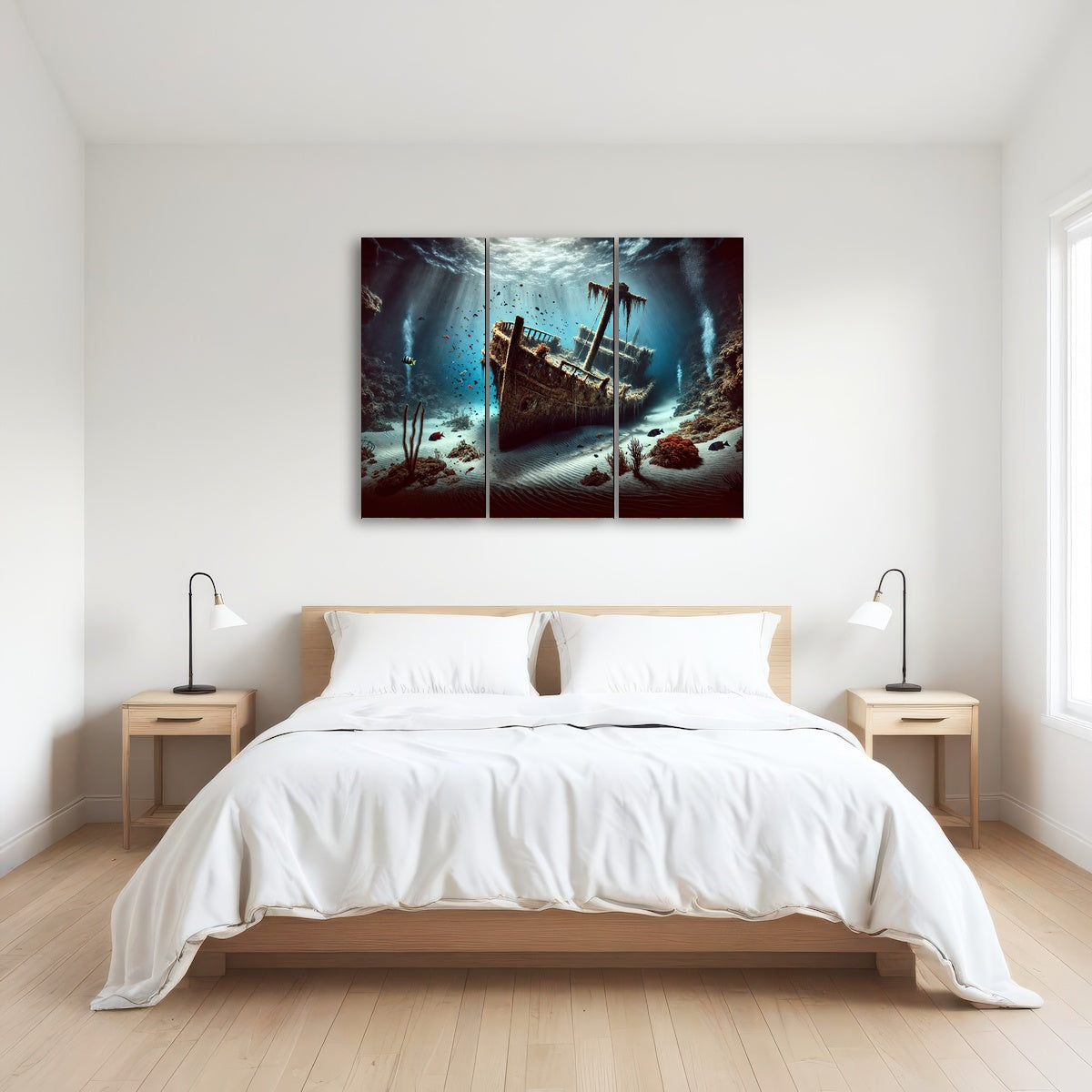 AUTO-MOCKUP ROOM | Shipwreck on Ocean Floor