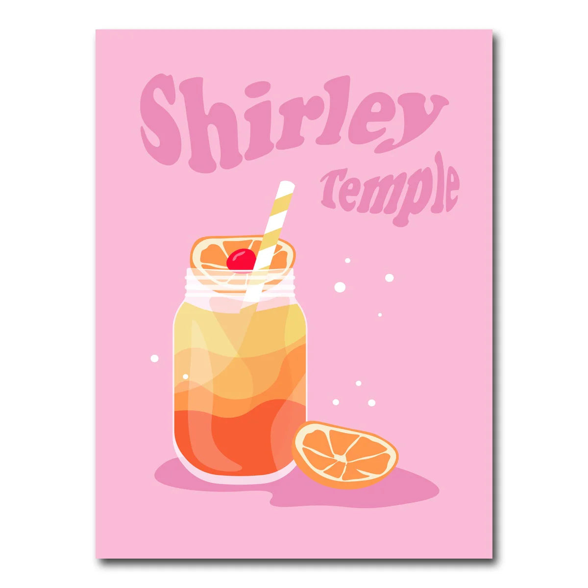 Shirley Temple Orange Wall Art