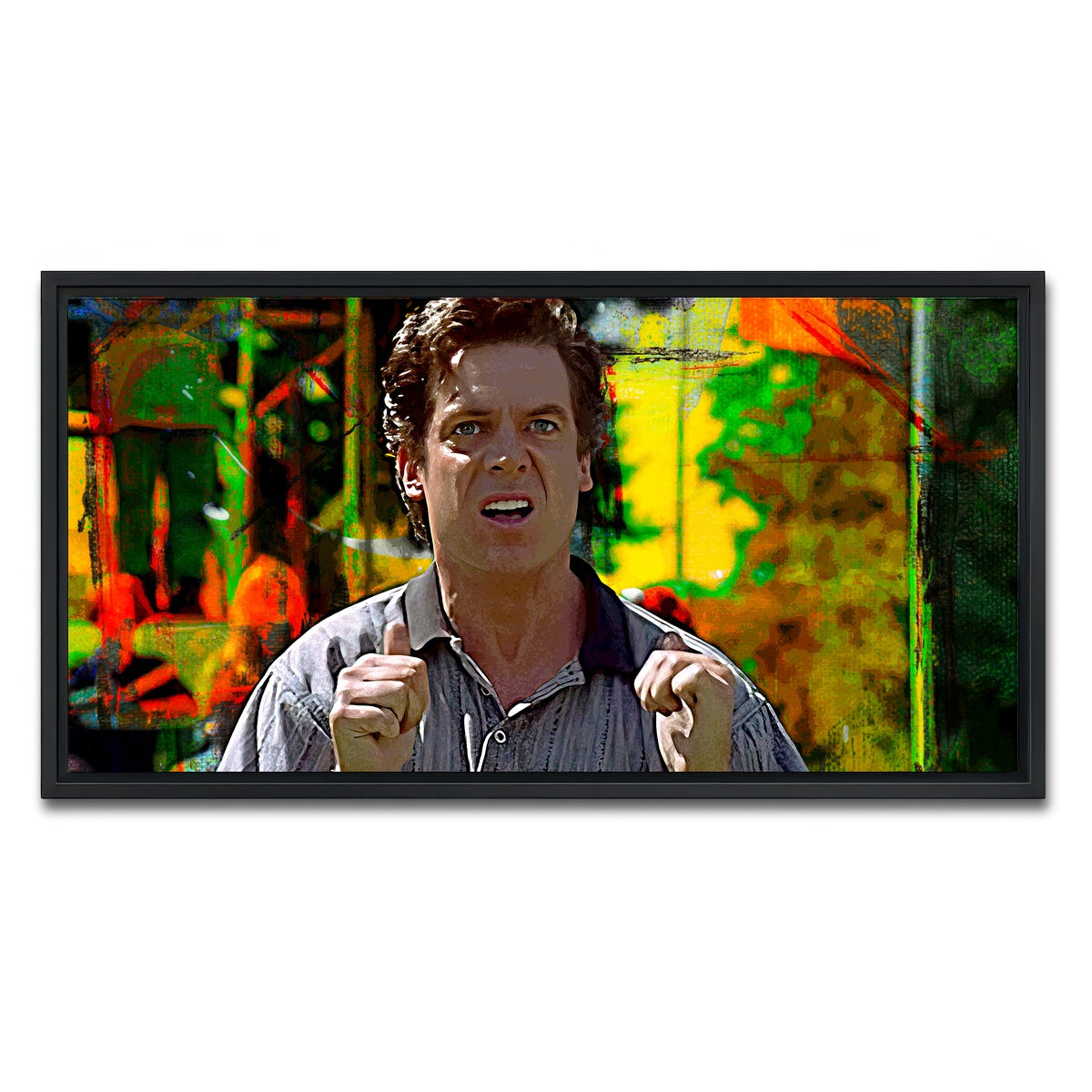 AUTO-MOCKUP WHITE | Shooter McGavin | 1 Piece | Black Framed Canvas | group=2x1