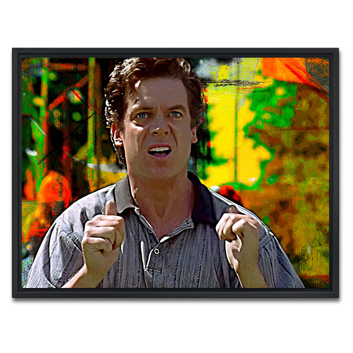 AUTO-MOCKUP WHITE | Shooter McGavin | 1 Piece | Black Framed Canvas | group=4x3