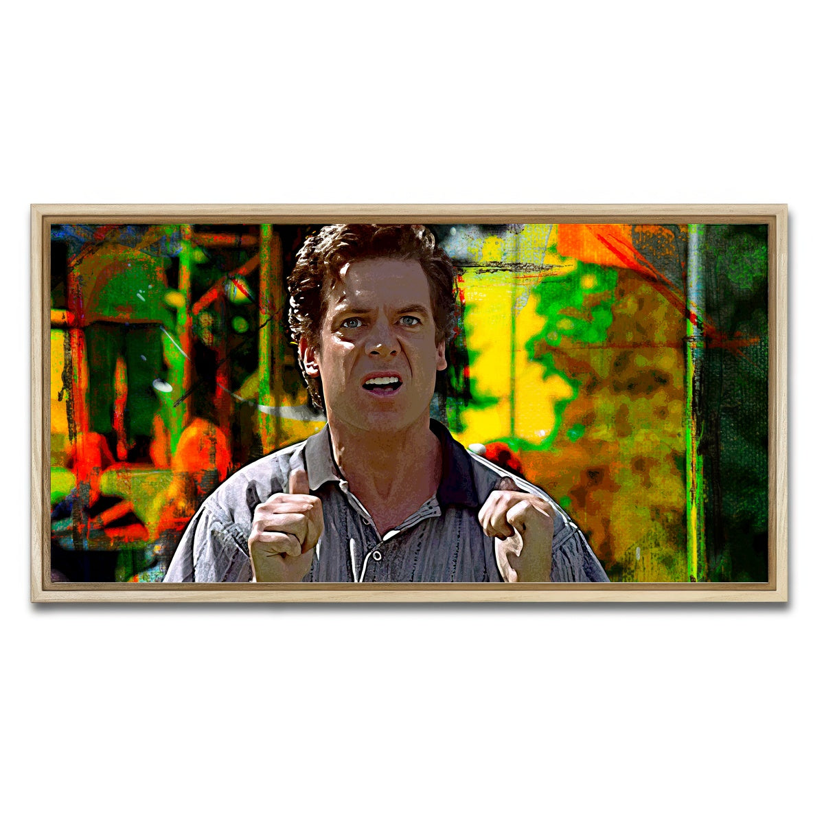 AUTO-MOCKUP WHITE | Shooter McGavin | 1 Piece | Natural Framed Canvas | group=2x1