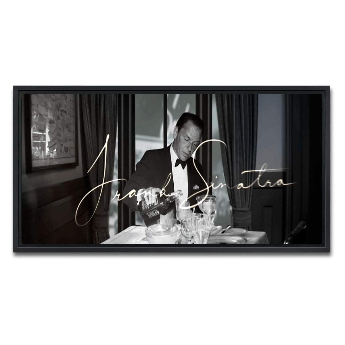 AUTO-MOCKUP WHITE | Sinatra | 1 Piece | Black Framed Canvas | group=2x1