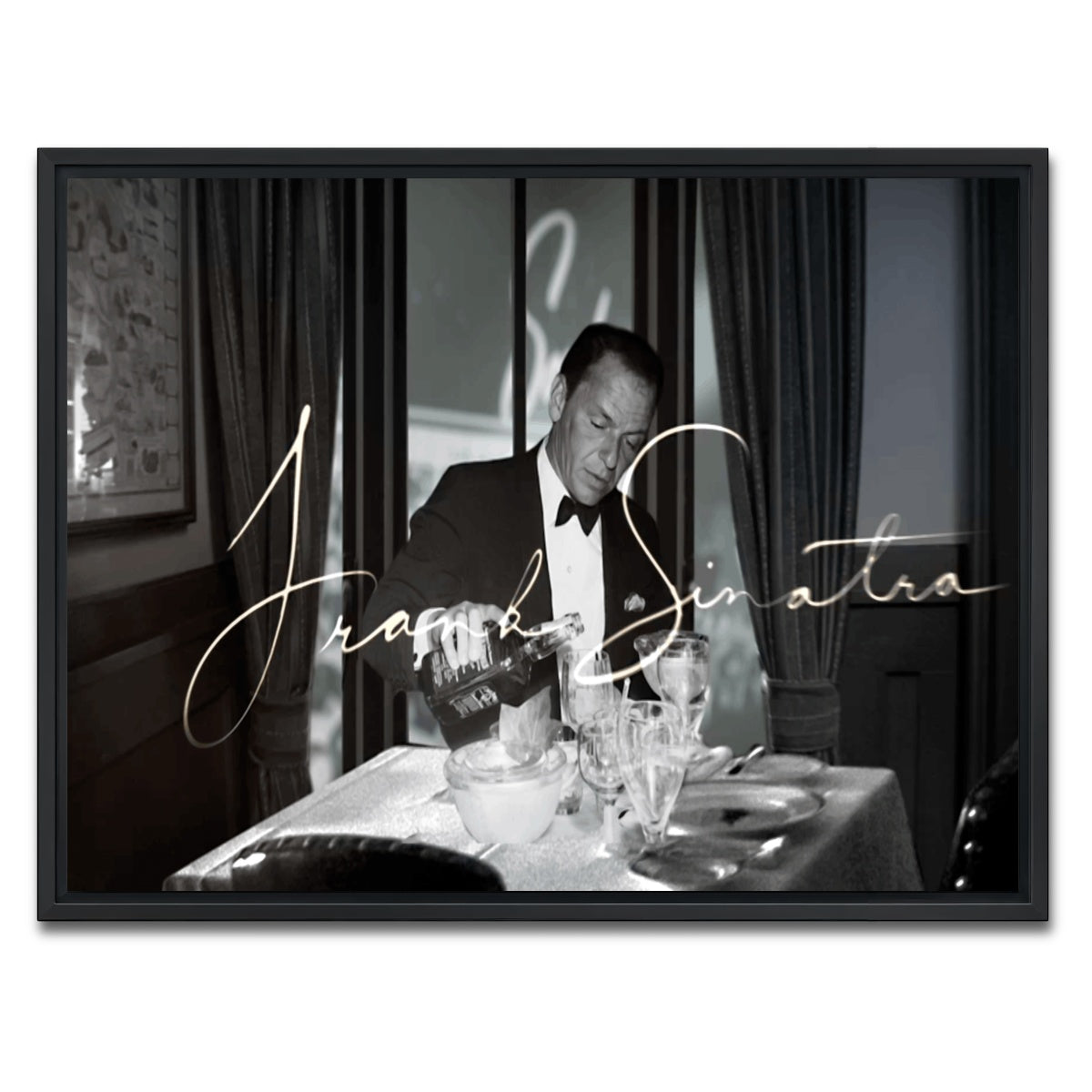 AUTO-MOCKUP WHITE | Sinatra | 1 Piece | Black Framed Canvas | group=4x3