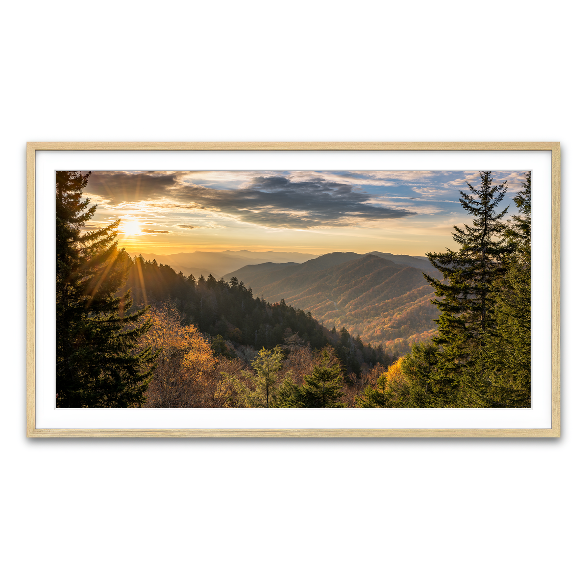 Framed Print 2x1 Natural