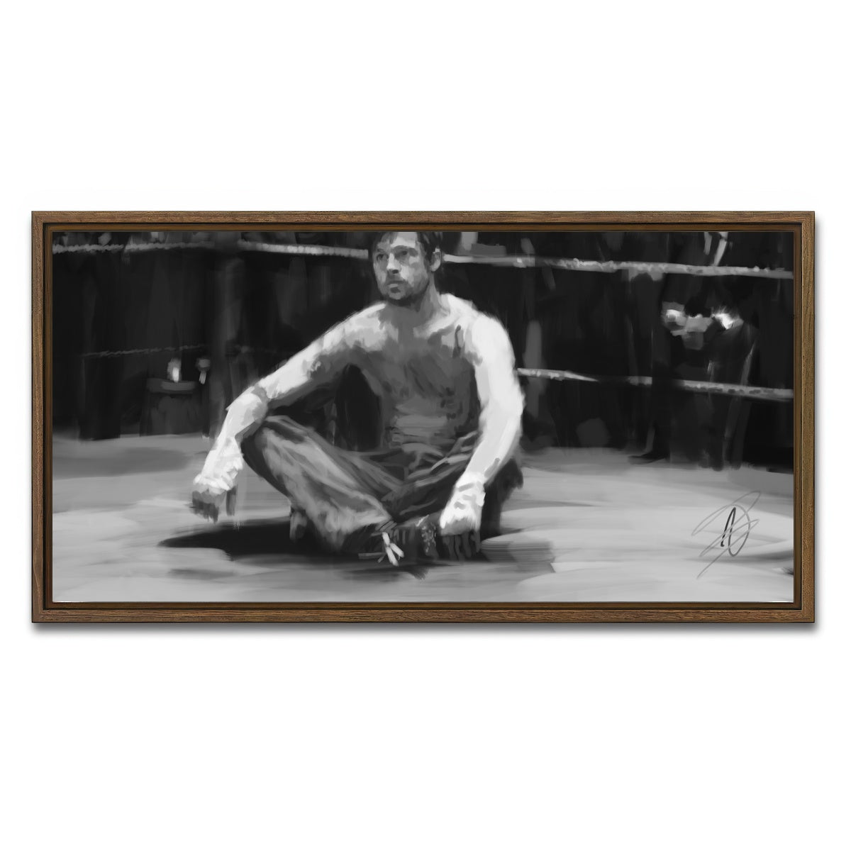 AUTO-MOCKUP WHITE | Snatch | 1 Piece | Walnut Framed Canvas | group=2x1