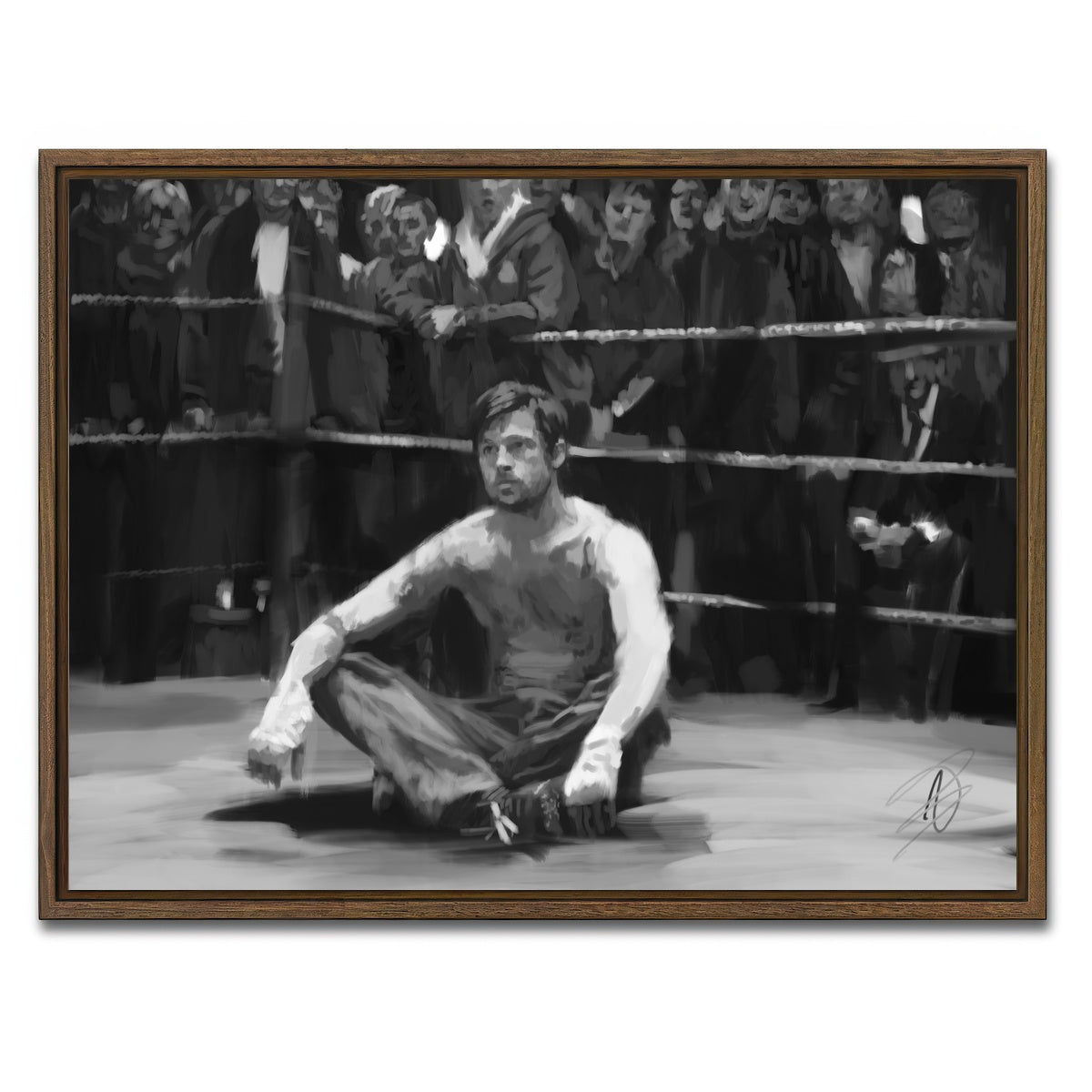 AUTO-MOCKUP WHITE | Snatch | 1 Piece | Walnut Framed Canvas | group=4x3