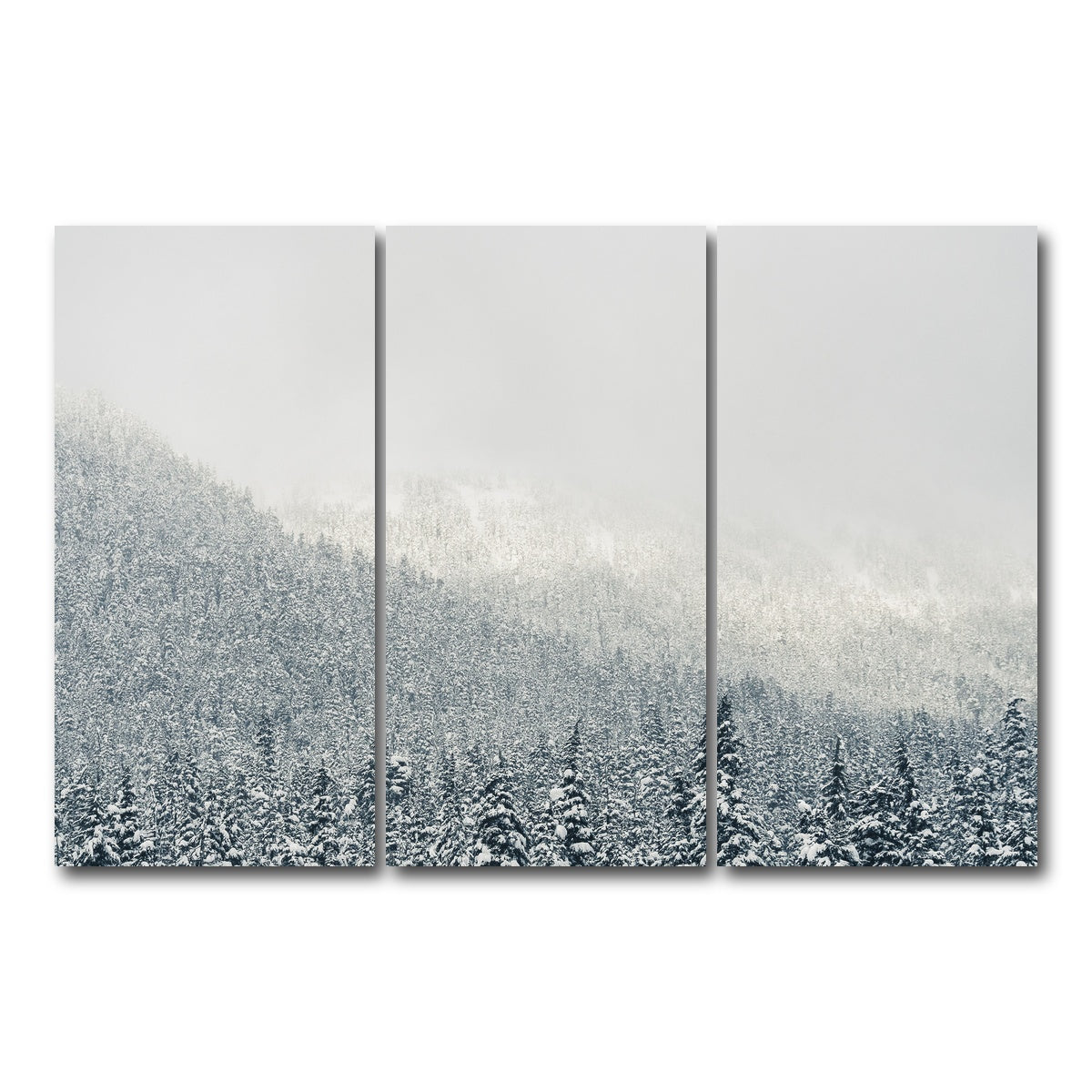 AUTO-MOCKUP WHITE | Snowy Mountains | 3 Piece | Gallery Wrap Canvas | group=12x24