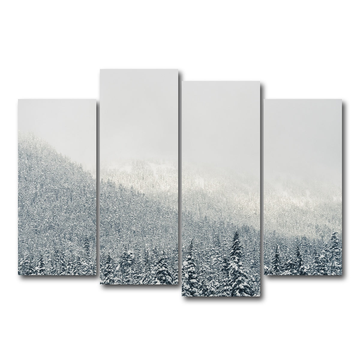 AUTO-MOCKUP WHITE | Snowy Mountains | 4 Piece | Gallery Wrap Canvas | group=4_normal