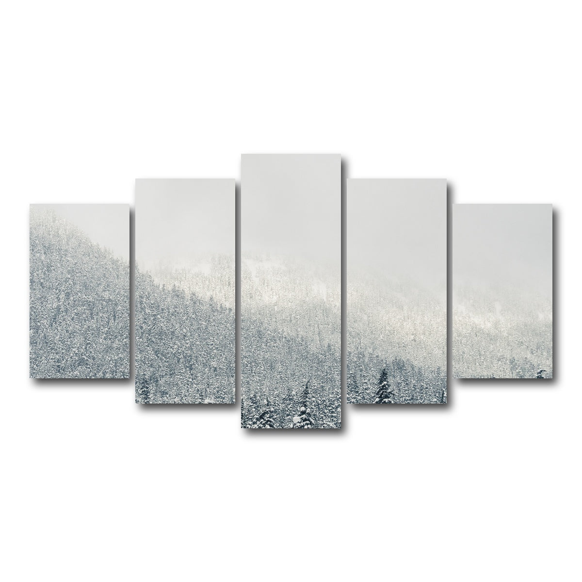 AUTO-MOCKUP WHITE | Snowy Mountains | 5 Piece | Gallery Wrap Canvas | group=5_normal