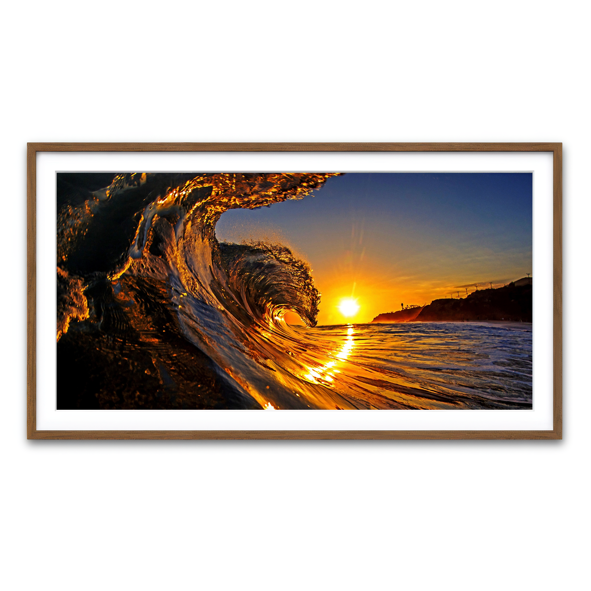 Framed Print 2x1 Walnut