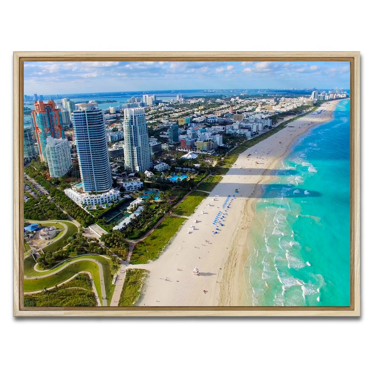 AUTO-MOCKUP WHITE | South Beach | 1 Piece | Natural Framed Canvas | group=4x3