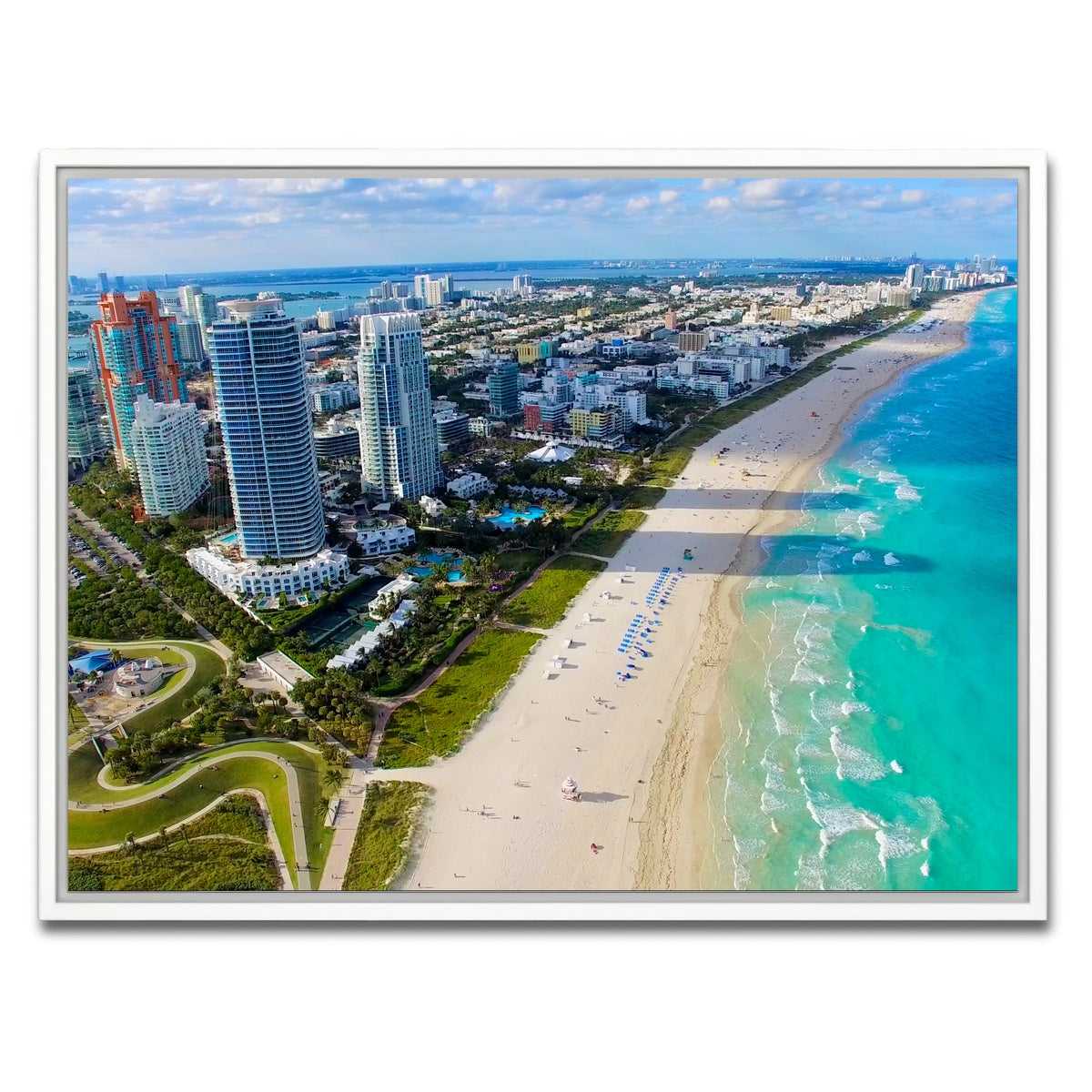 AUTO-MOCKUP WHITE | South Beach | 1 Piece | White Framed Canvas | group=4x3