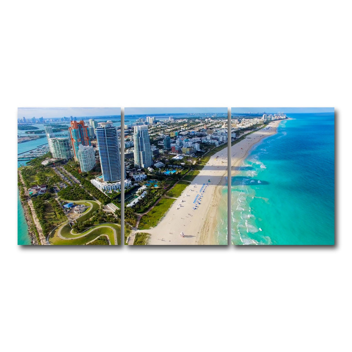 AUTO-MOCKUP WHITE | South Beach | 3 Piece | Gallery Wrap Canvas | group=18x24