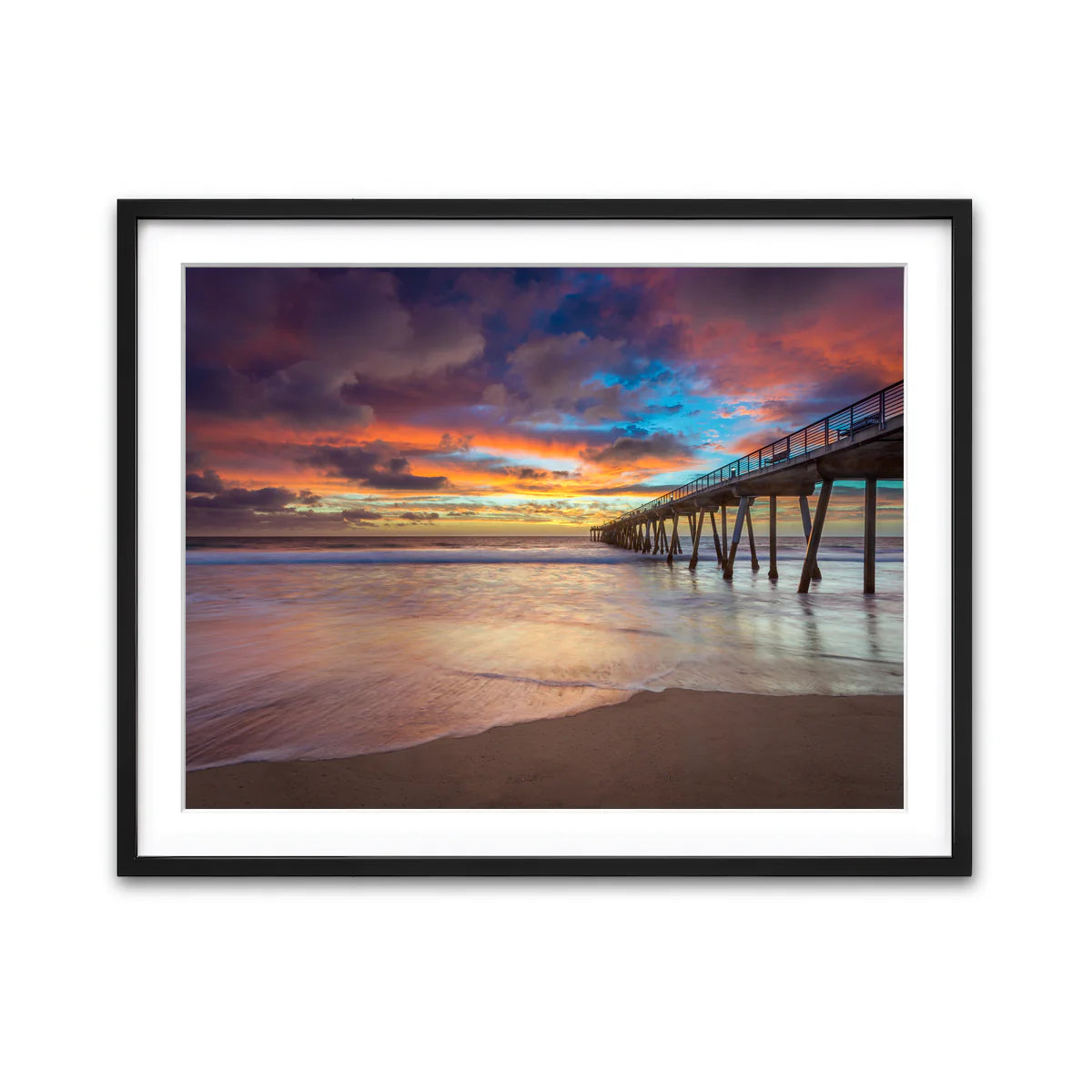 Southern California Pier at Sunset Wall Art