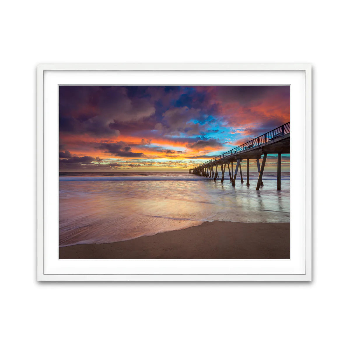 Southern California Pier at Sunset Wall Art