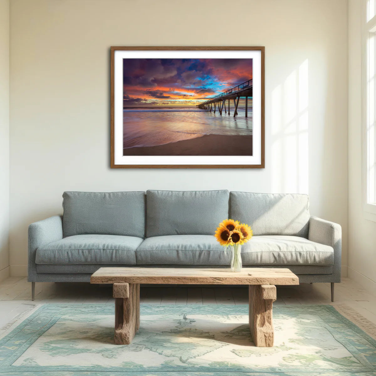 Southern California Pier at Sunset Wall Art
