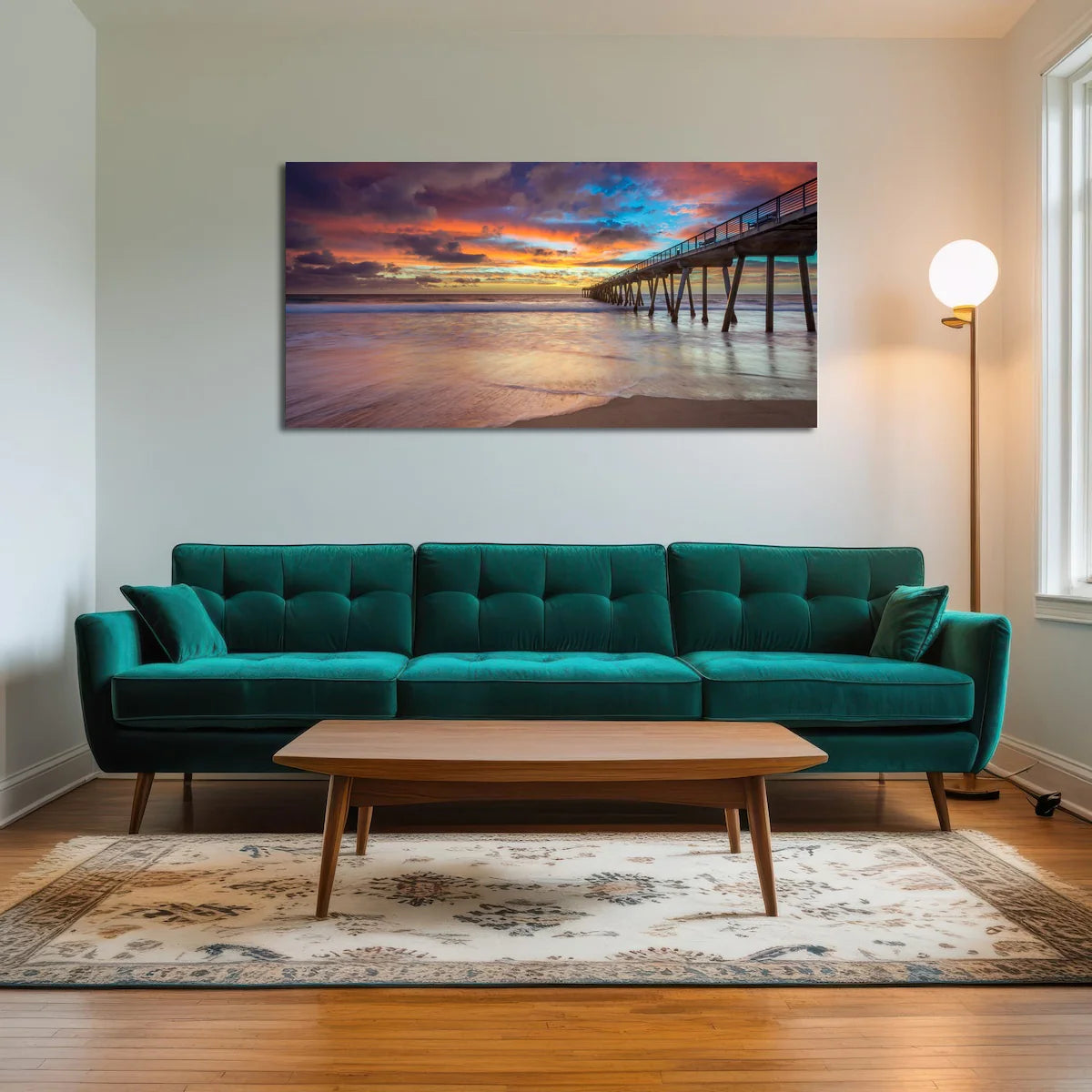 Southern California Pier at Sunset Wall Art