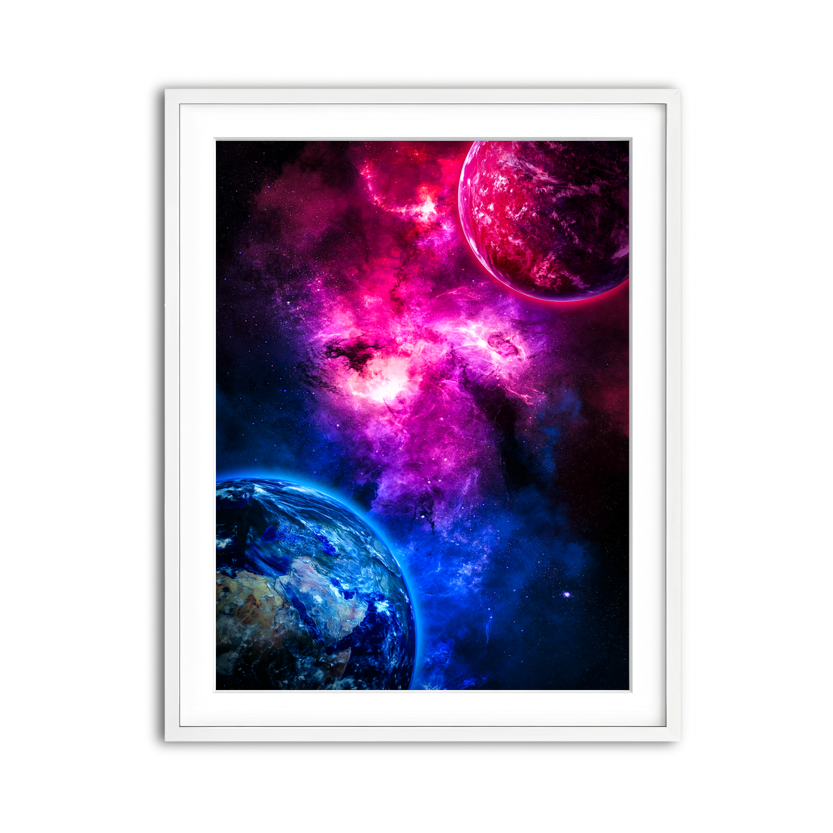 Framed Print 3x4 White