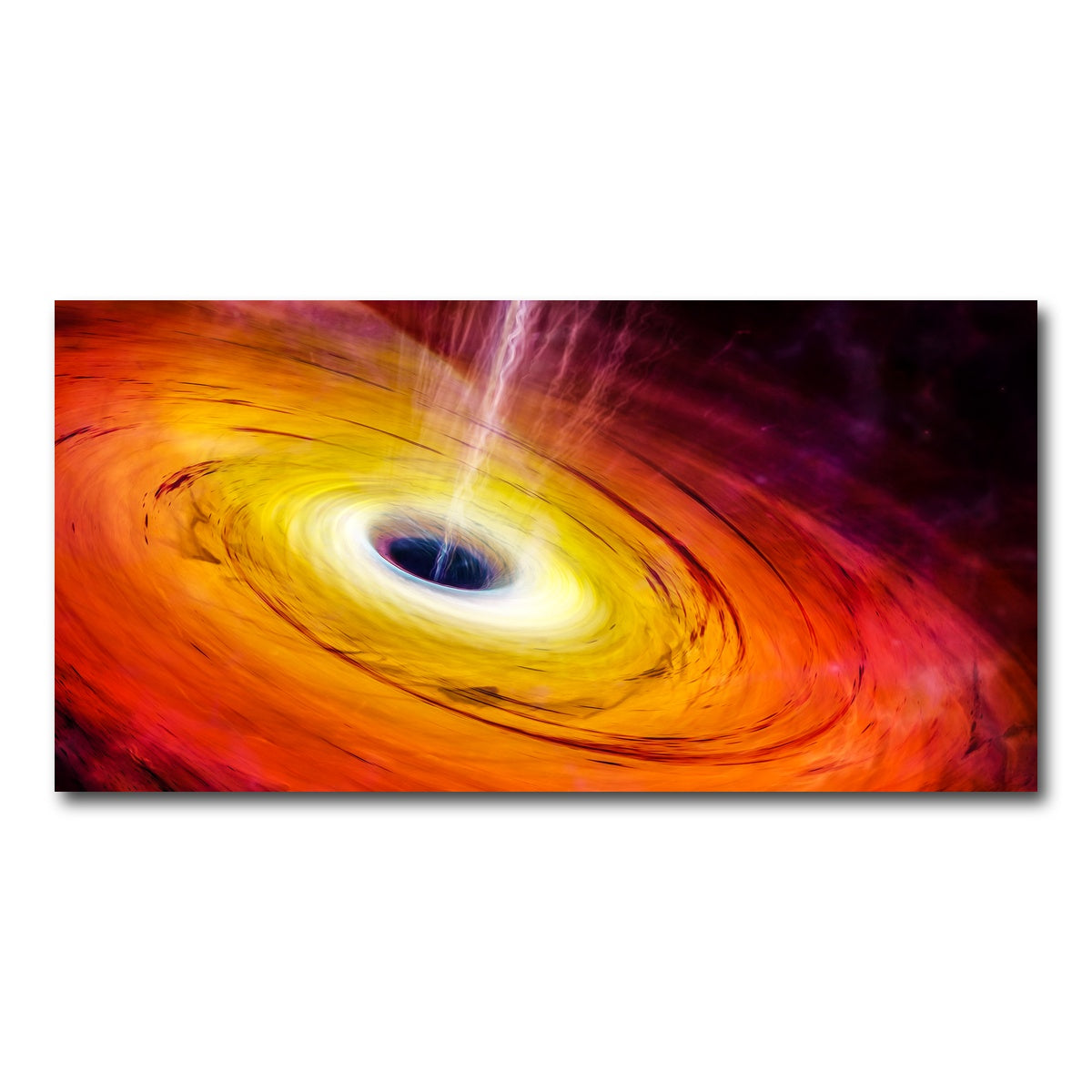 AUTO-MOCKUP WHITE | Spacescape Black Hole | 1 Piece | Gallery Wrap Canvas | group=2x1