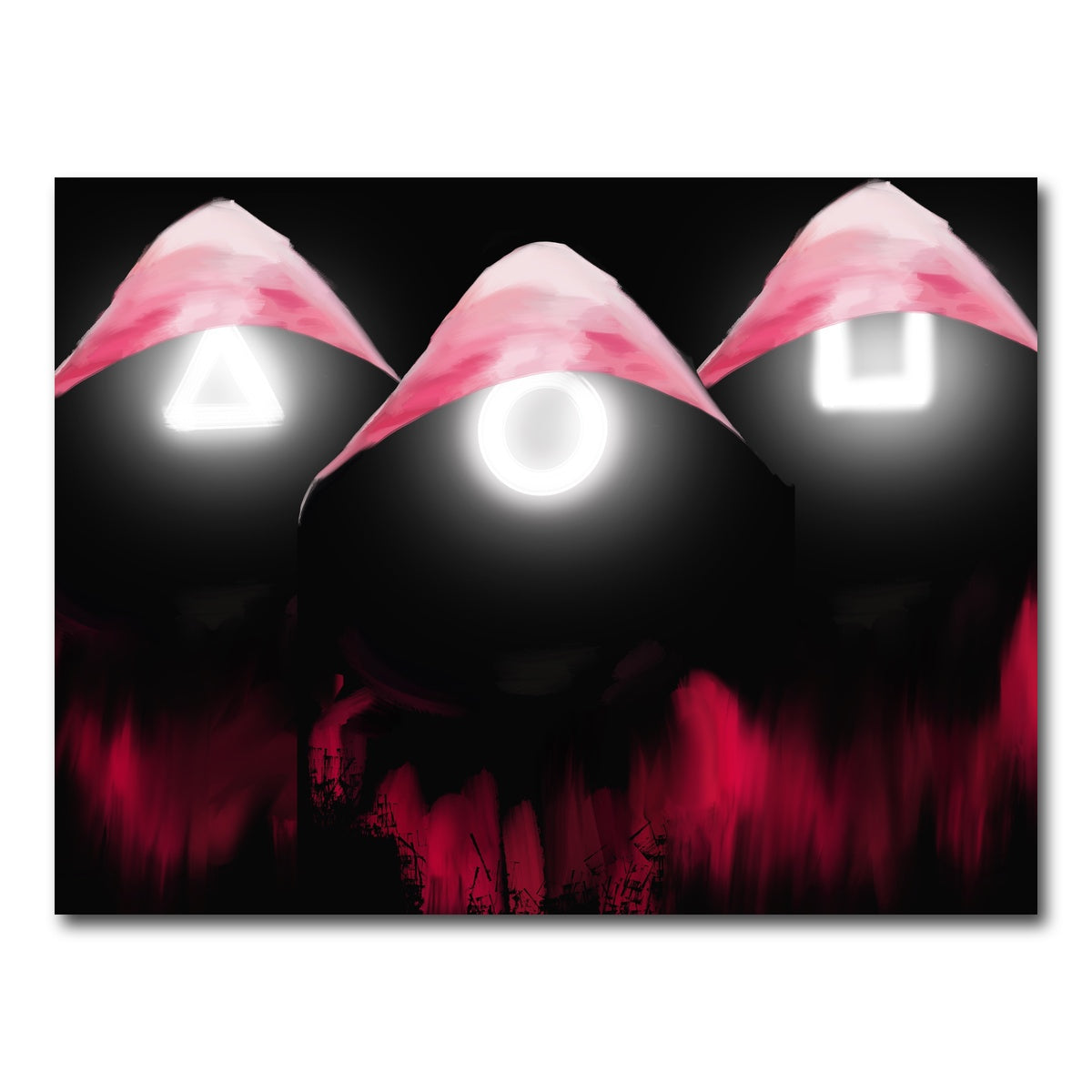 Squid Game Enforcers Wall Art