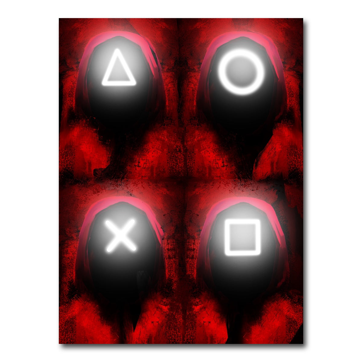 AUTO-MOCKUP WHITE | Squid Game | 1 Piece | Gallery Wrap Canvas | group=3x4