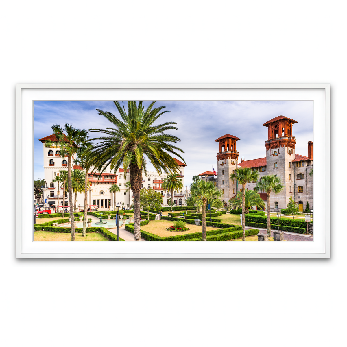 Framed Print 2x1 White