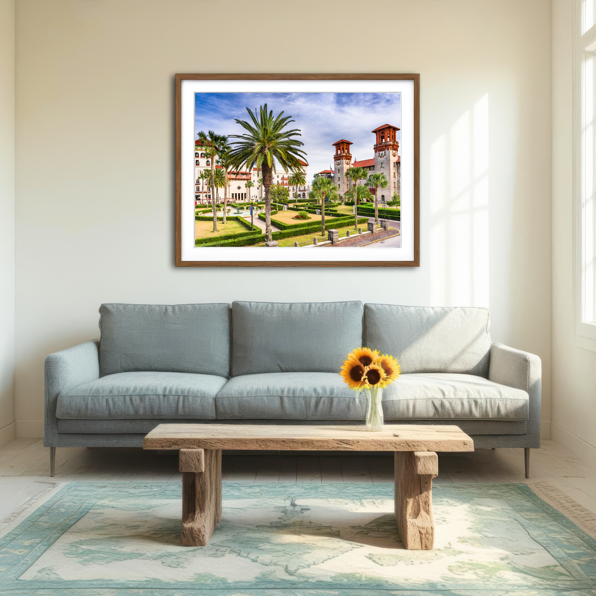 AUTO-MOCKUP ROOM | St. Augustine - Alcazar Courtyard Wall Art