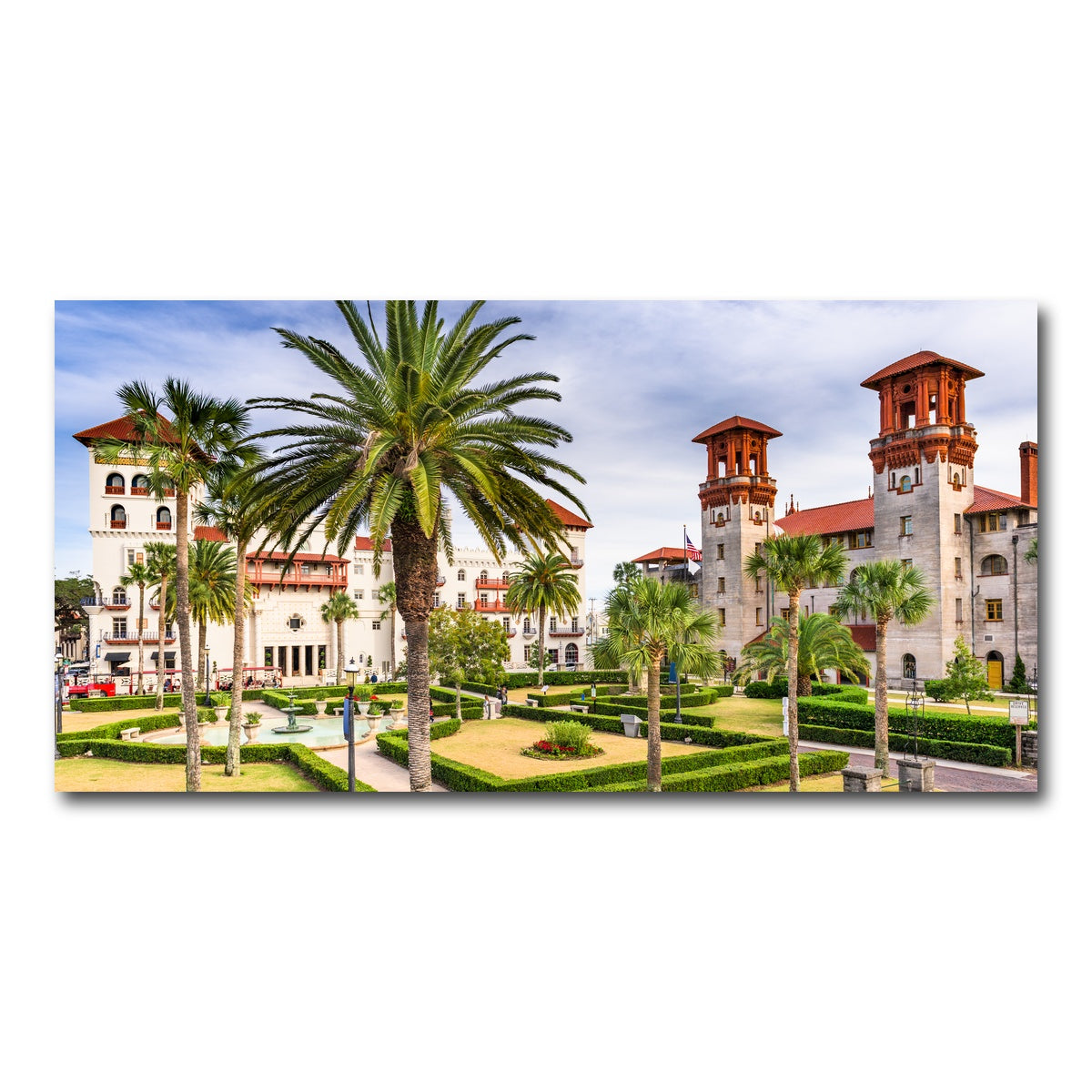 AUTO-MOCKUP WHITE | St. Augustine - Alcazar Courtyard | 1 Piece | Gallery Wrap Canvas | group=2x1