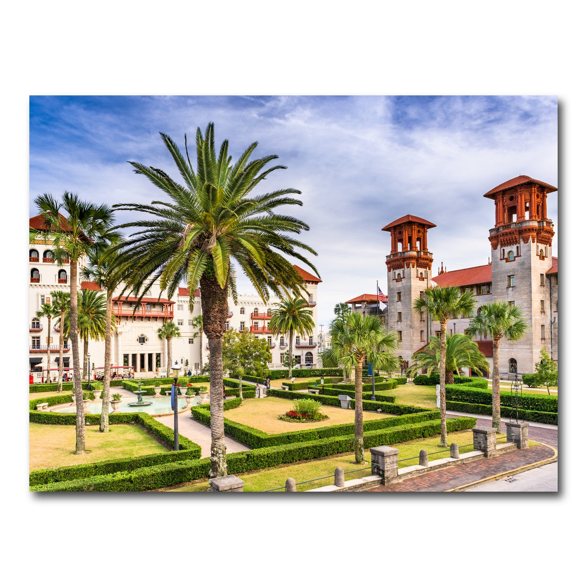 AUTO-MOCKUP WHITE | St. Augustine - Alcazar Courtyard | 1 Piece | Gallery Wrap Canvas | group=4x3