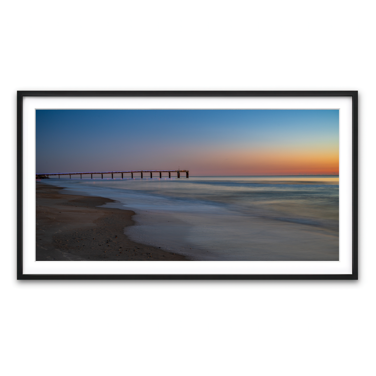 AUTO-MOCKUP WHITE | St. Augustine Florida Colors | 1 Piece | Black Framed Print | group=2x1