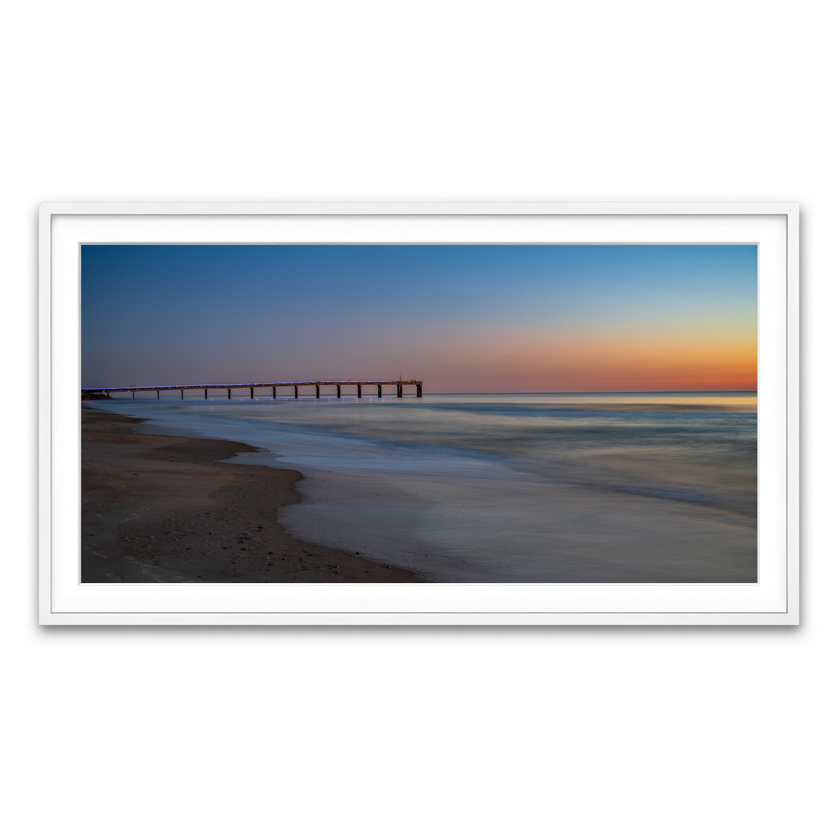 AUTO-MOCKUP WHITE | St. Augustine Florida Colors | 1 Piece | White Framed Print | group=2x1