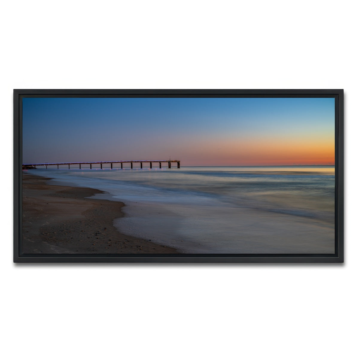 AUTO-MOCKUP WHITE | St. Augustine Florida Colors | 1 Piece | Black Framed Canvas | group=2x1