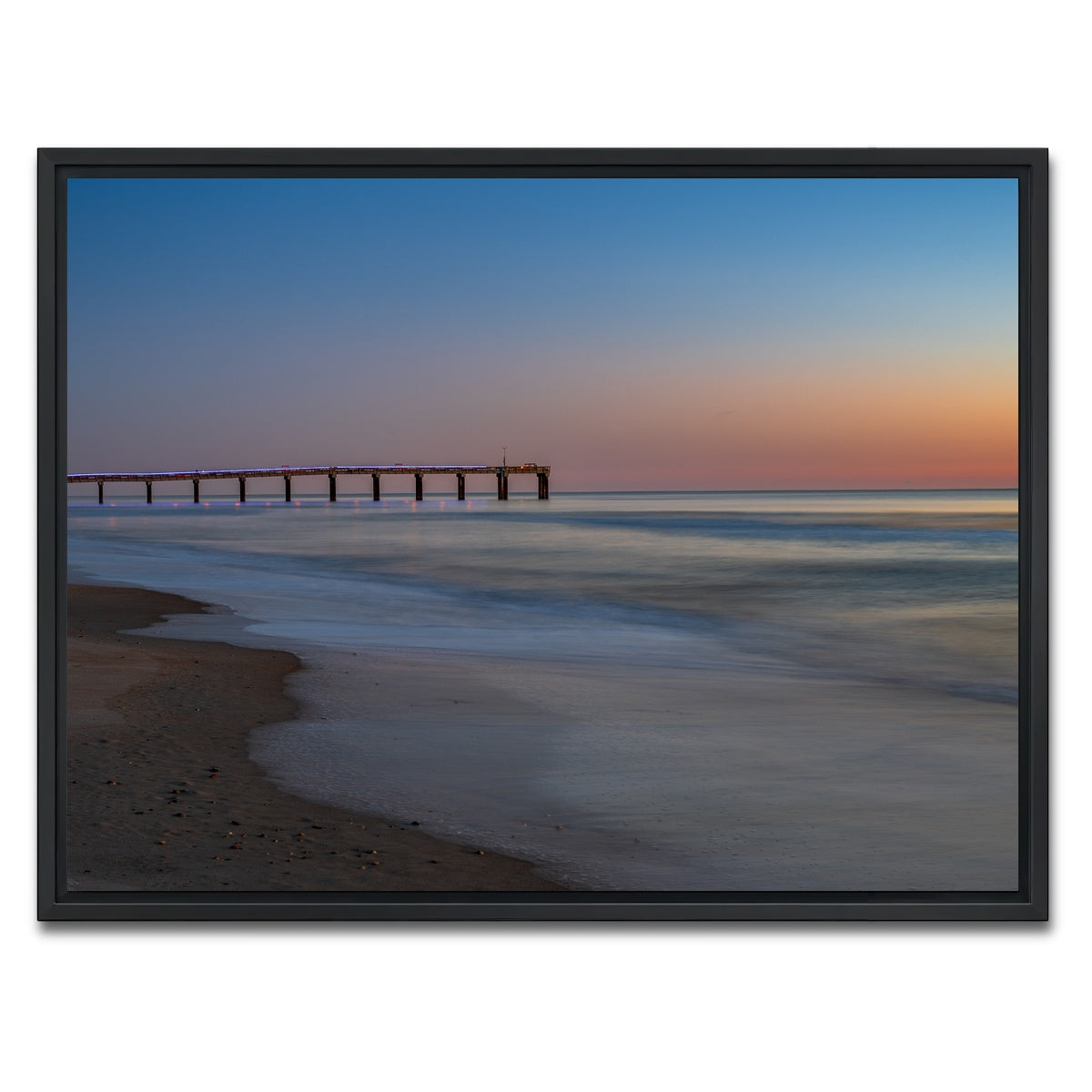 AUTO-MOCKUP WHITE | St. Augustine Florida Colors | 1 Piece | Black Framed Canvas | group=4x3