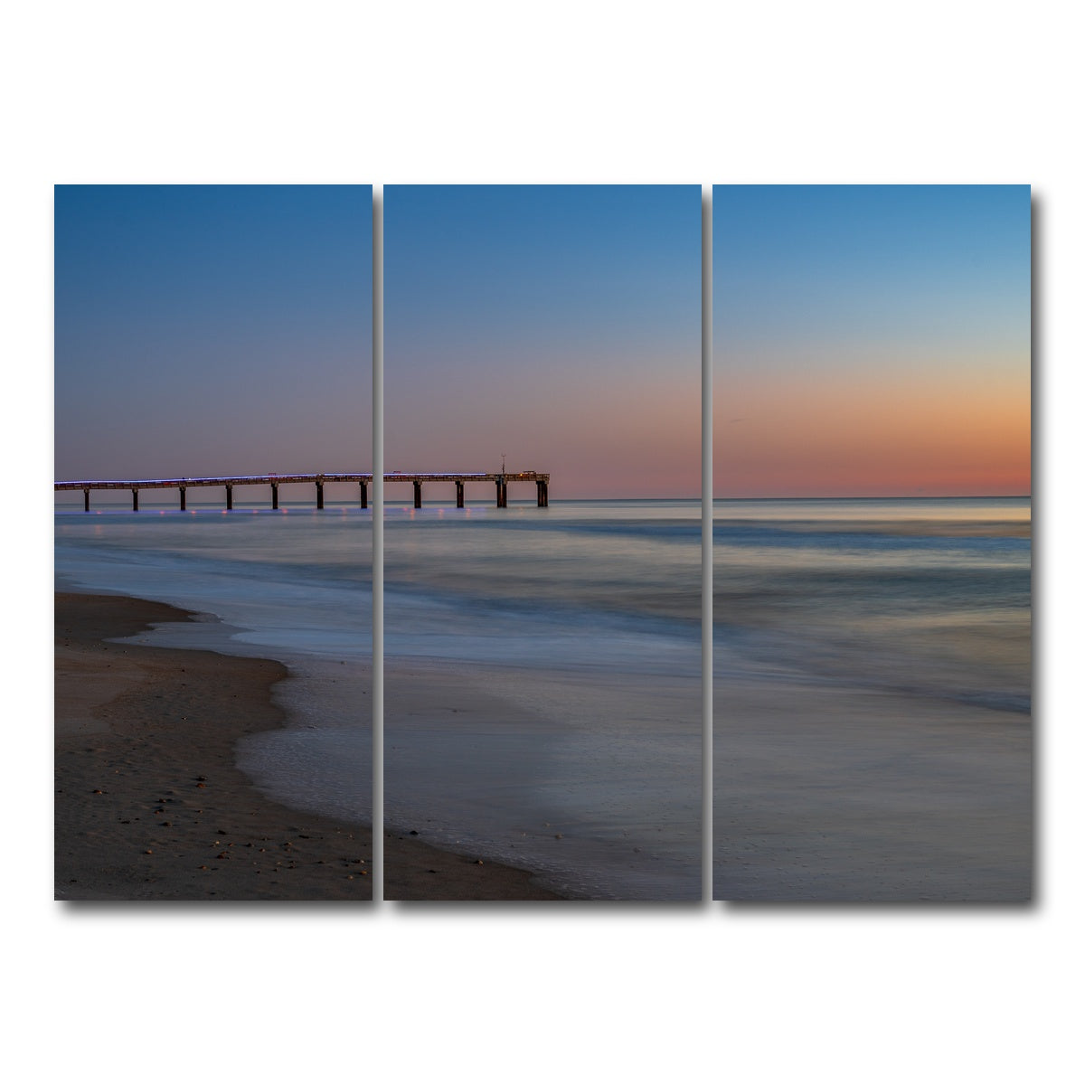 AUTO-MOCKUP WHITE | St. Augustine Florida Colors | 3 Piece | Gallery Wrap Canvas | group=8x18