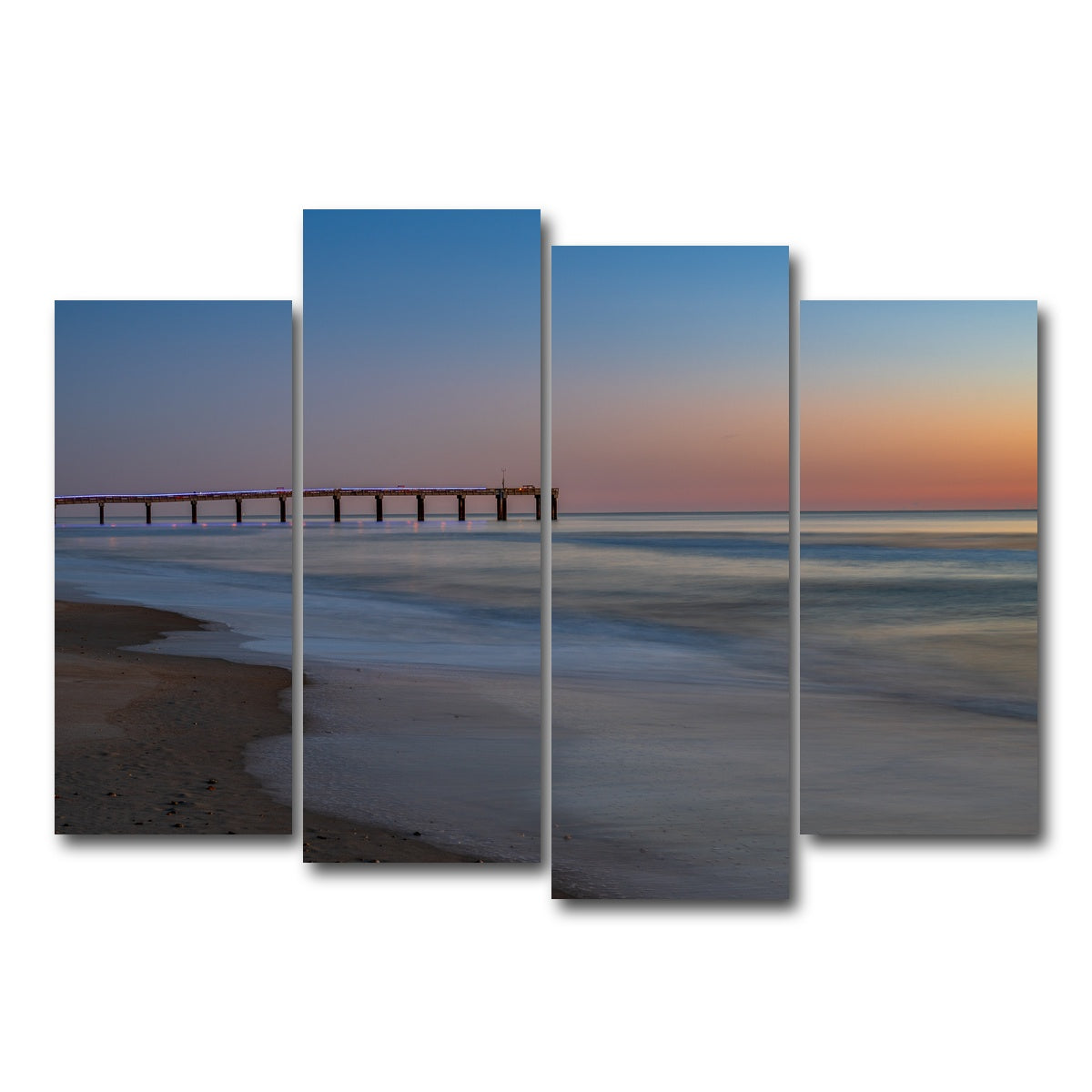 AUTO-MOCKUP WHITE | St. Augustine Florida Colors | 4 Piece | Gallery Wrap Canvas | group=4_normal