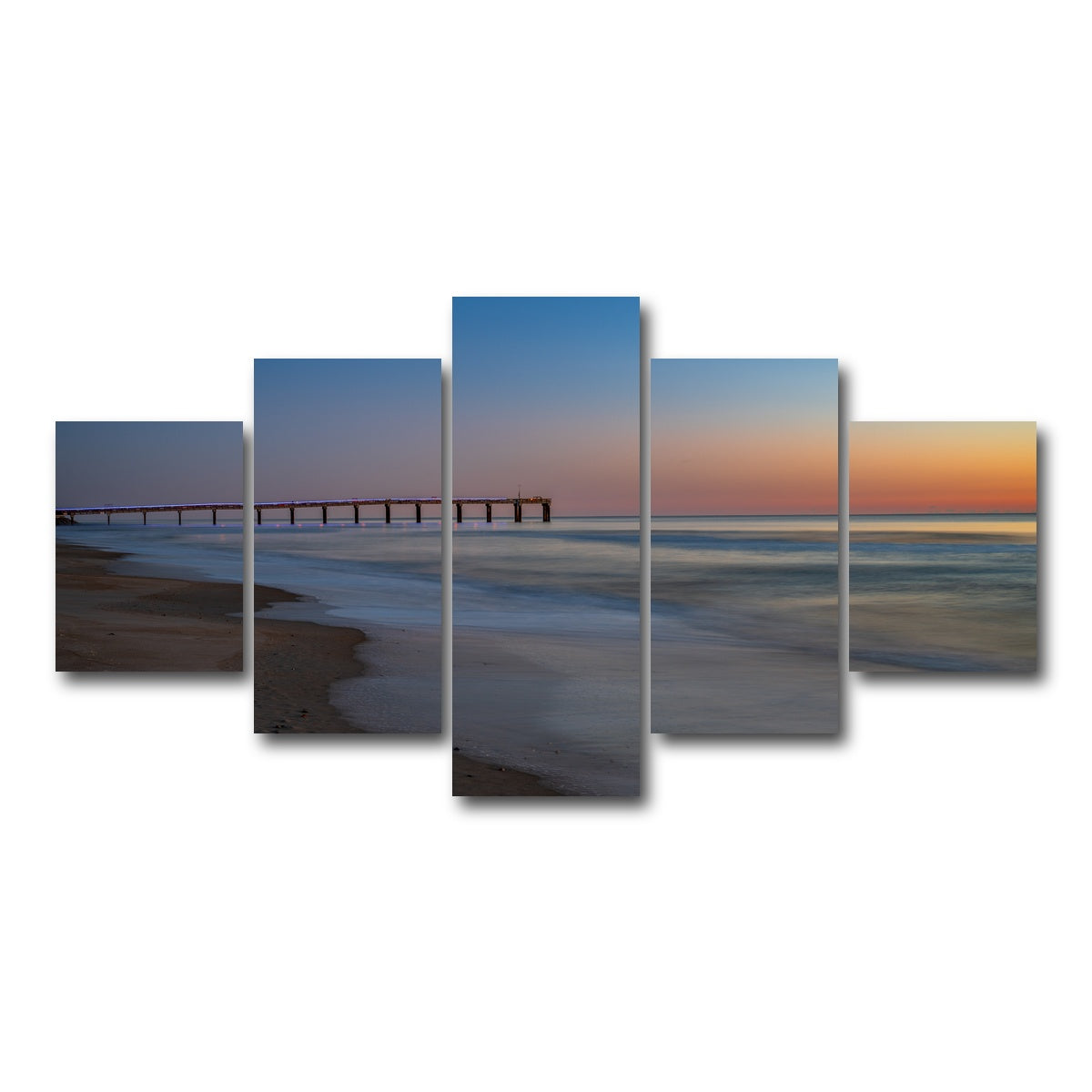 AUTO-MOCKUP WHITE | St. Augustine Florida Colors | 5 Piece | Gallery Wrap Canvas | group=5_short