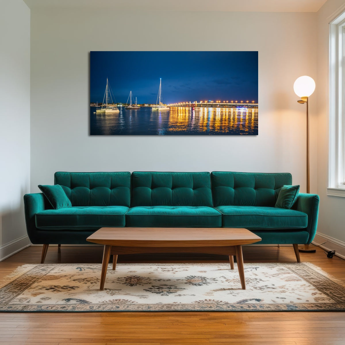 AUTO-MOCKUP ROOM | St. Augustine Florida Harbor Night