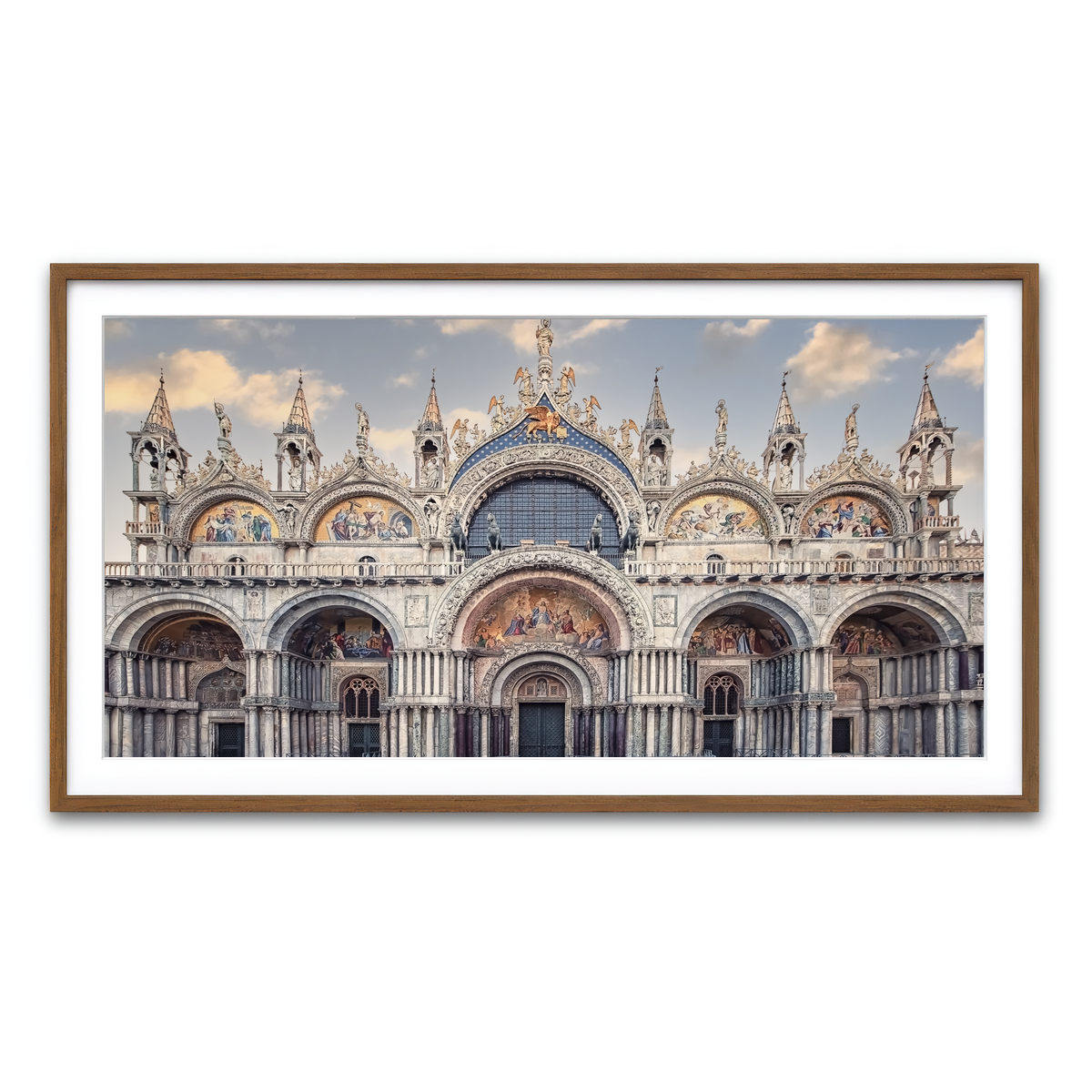 Framed Print 2x1 Walnut