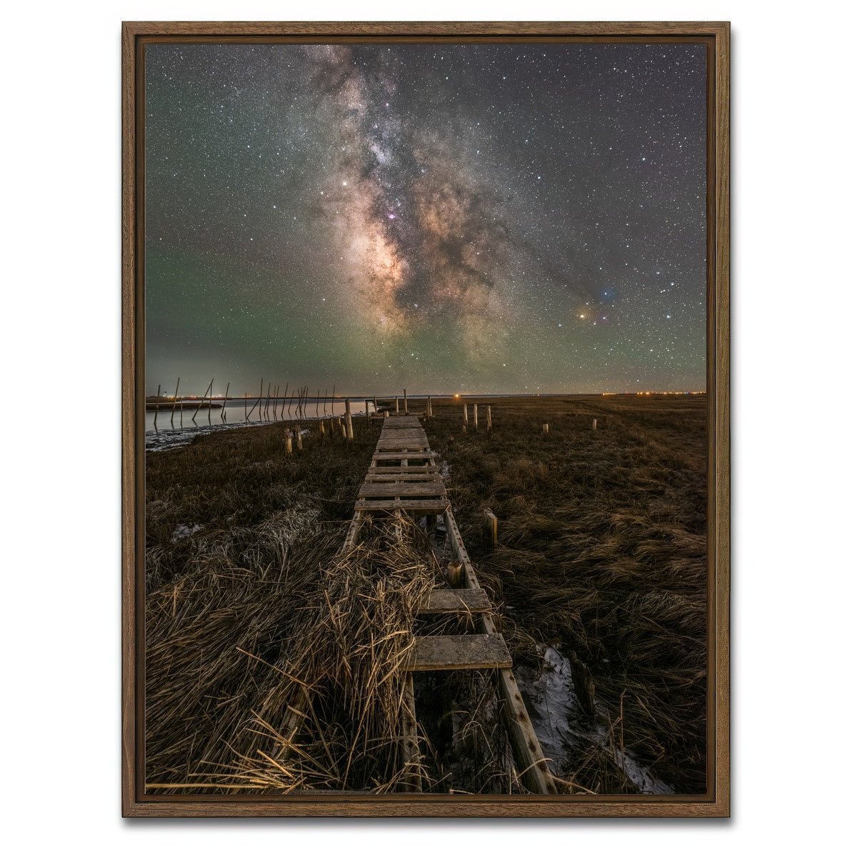 AUTO-MOCKUP WHITE | Stairway to the Heavens | 1 Piece | Walnut Framed Canvas | group=3x4