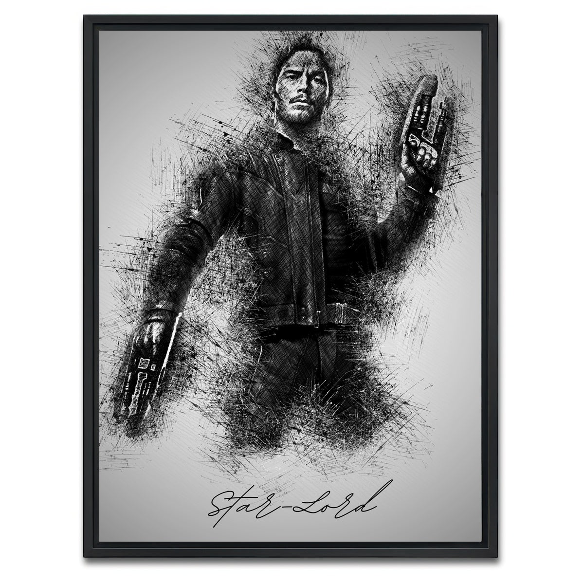 AUTO-MOCKUP WHITE | Star-Lord | 1 Piece | Black Framed Canvas | group=3x4