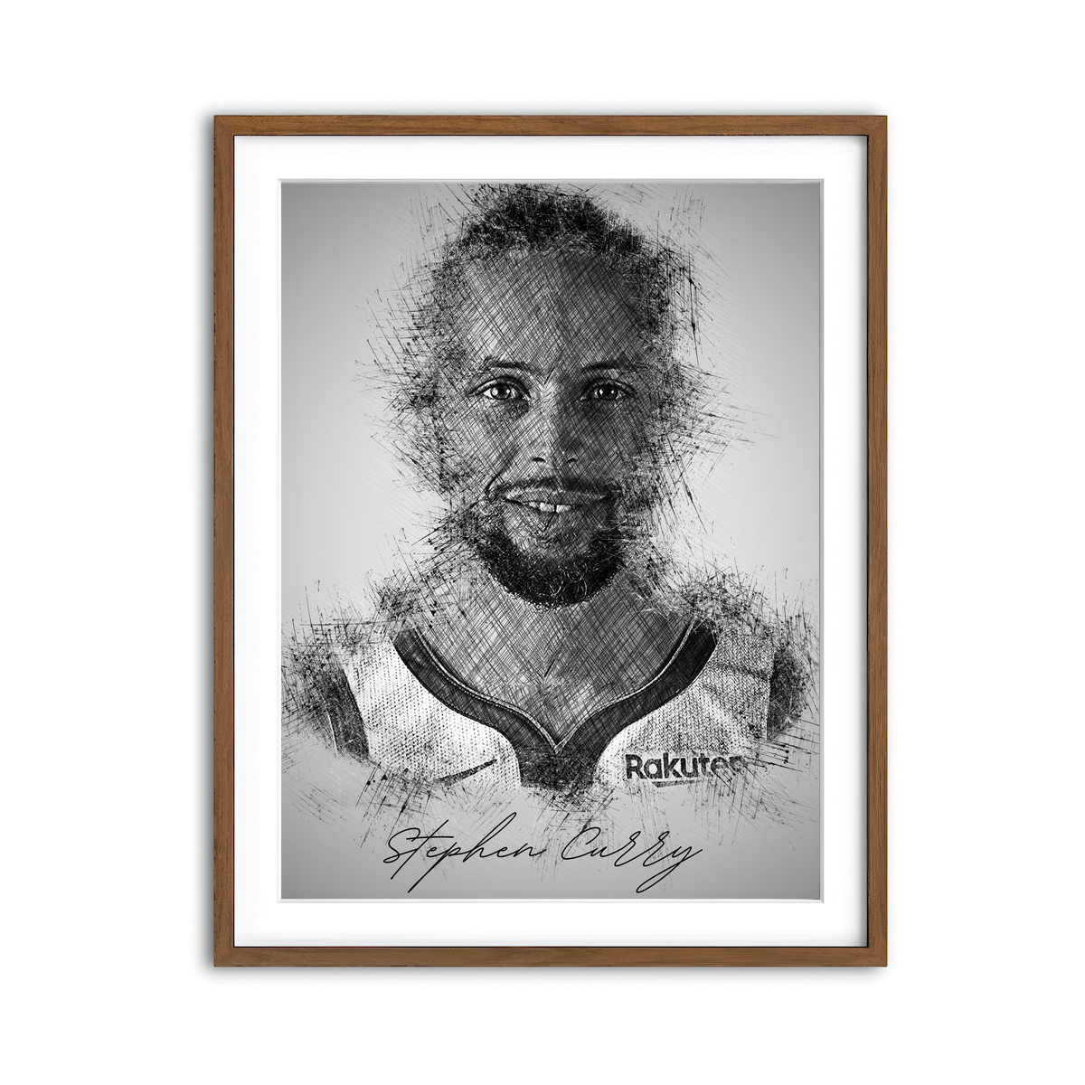 Framed Print 3x4 Walnut