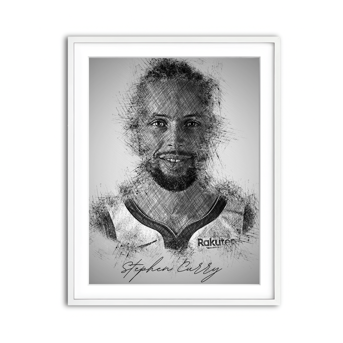 Framed Print 3x4 White