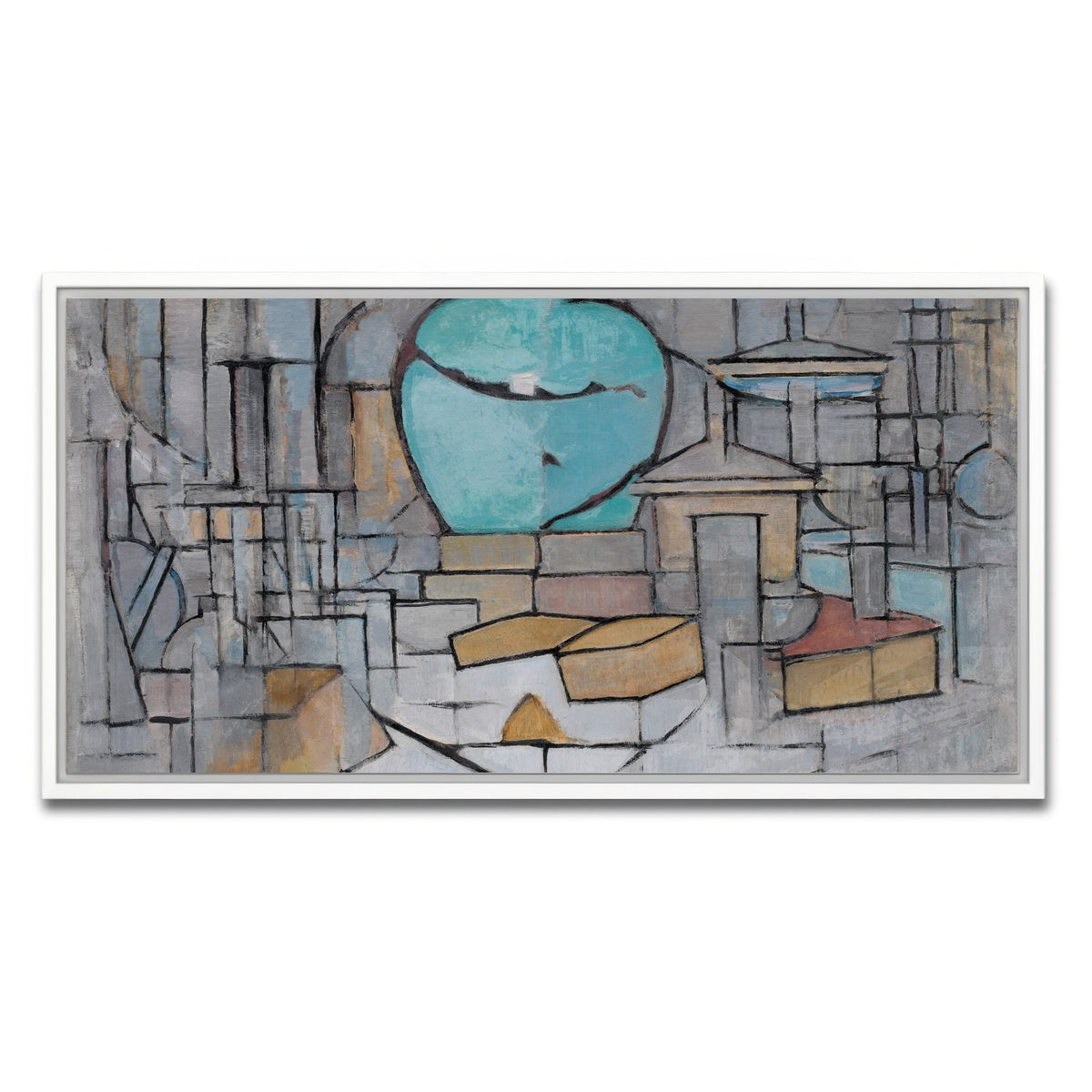 AUTO-MOCKUP WHITE | Stilleven met gemberpot | 1 Piece | White Framed Canvas | group=2x1