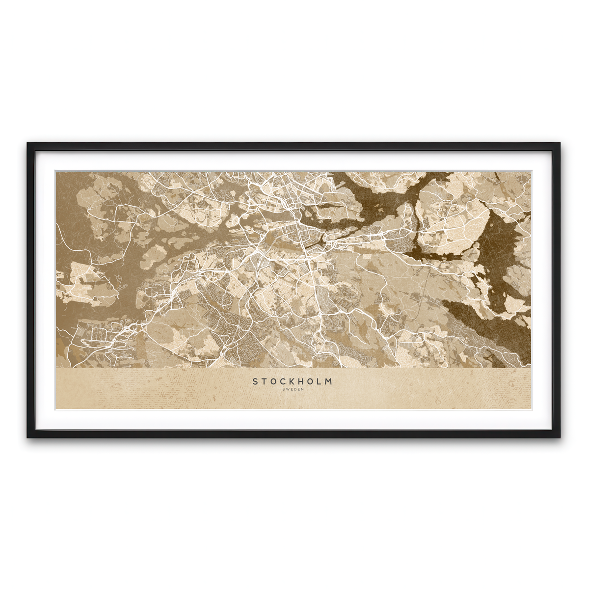 Framed Print 2x1 Black