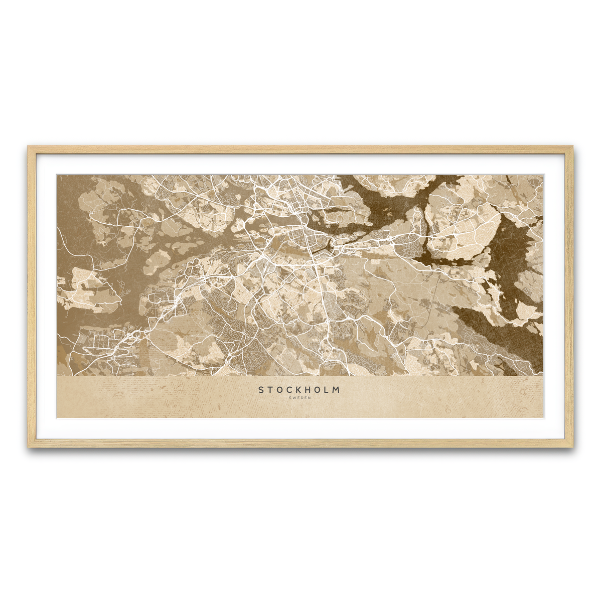 Framed Print 2x1 Natural