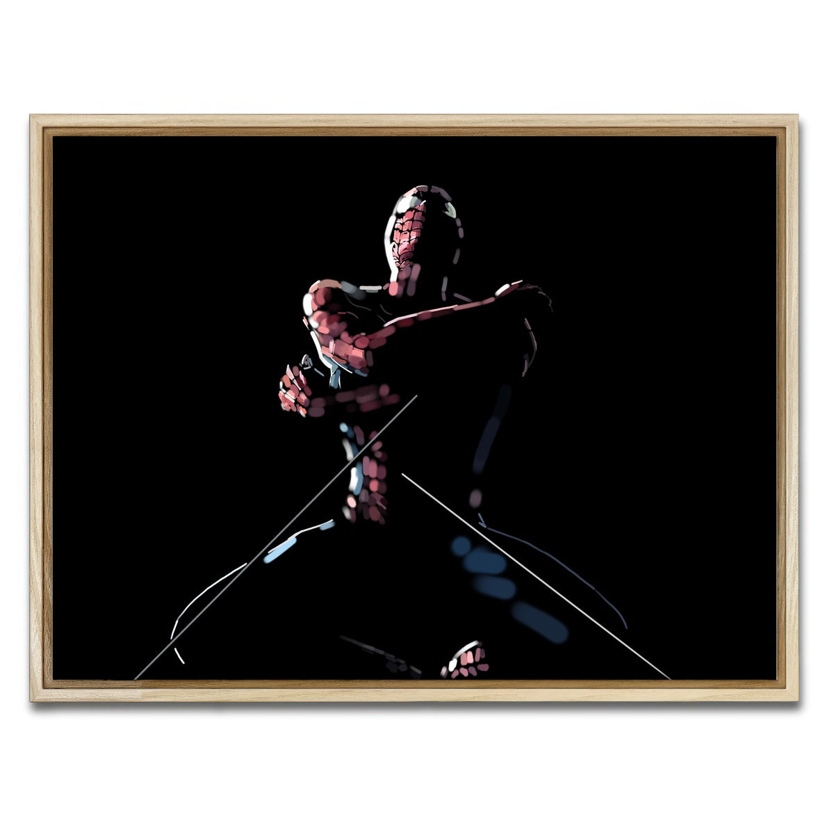 AUTO-MOCKUP WHITE | Struggling Spider | 1 Piece | Natural Framed Canvas | group=4x3