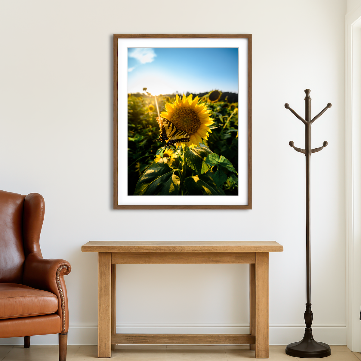 AUTO-MOCKUP ROOM | Sunflower Love Wall Art