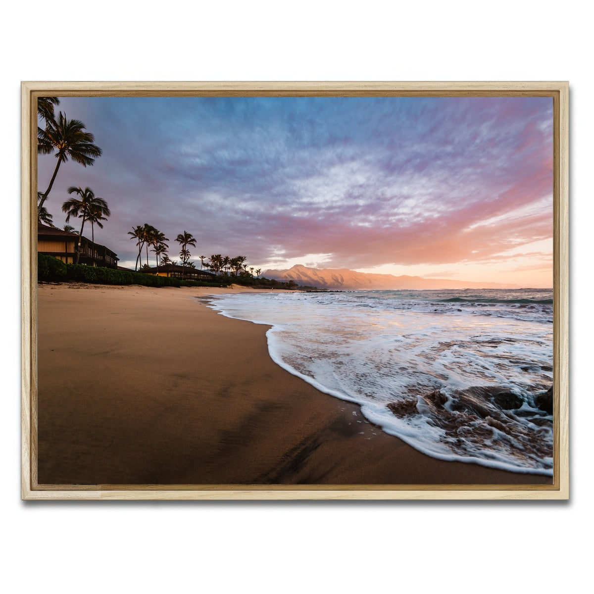 AUTO-MOCKUP WHITE | Sunrise Beach | 1 Piece | Natural Framed Canvas | group=4x3