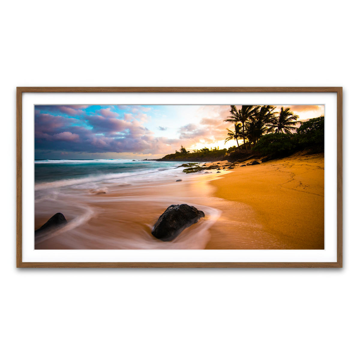 Framed Print 2x1 Walnut