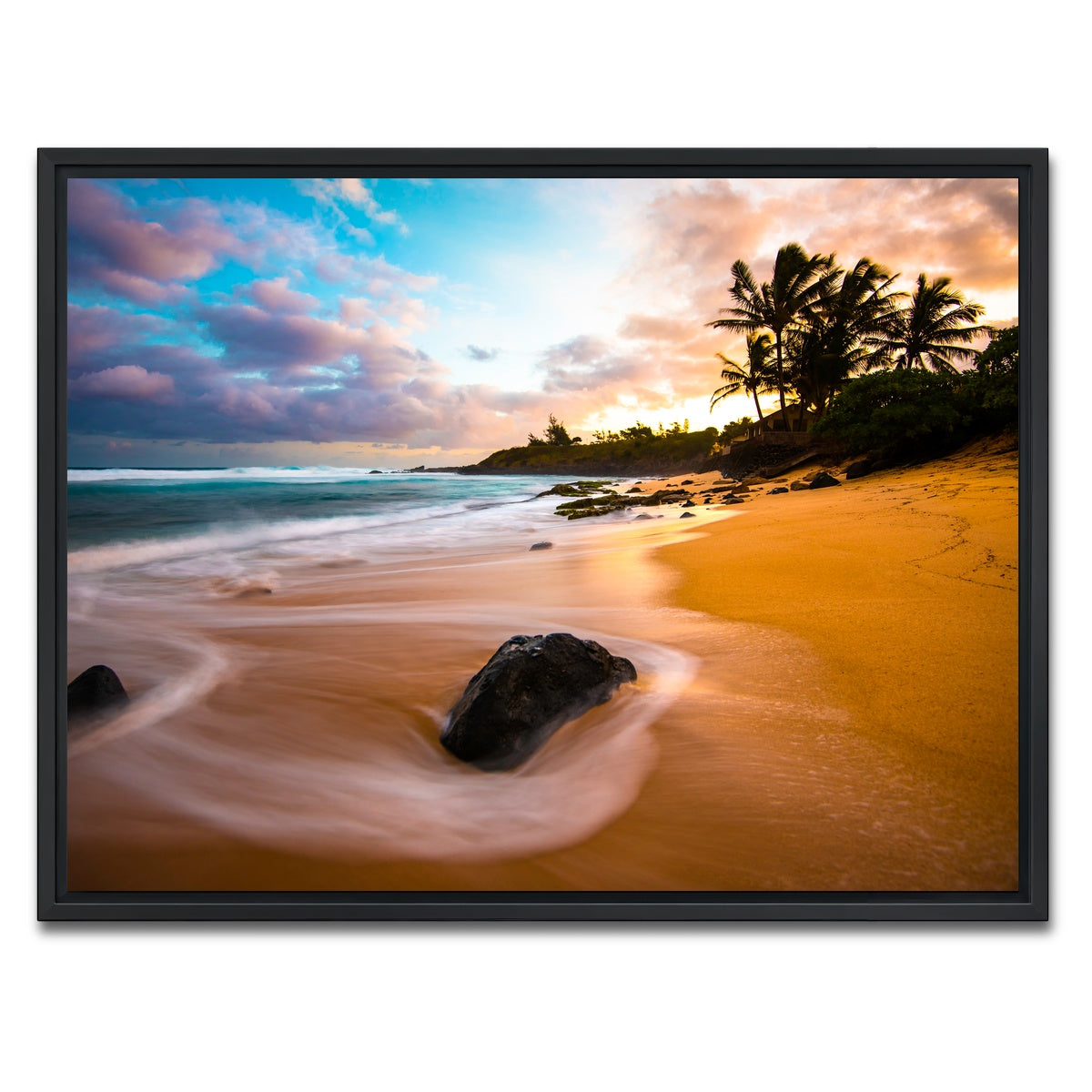 AUTO-MOCKUP WHITE | Sunrise Bliss | 1 Piece | Black Framed Canvas | group=4x3